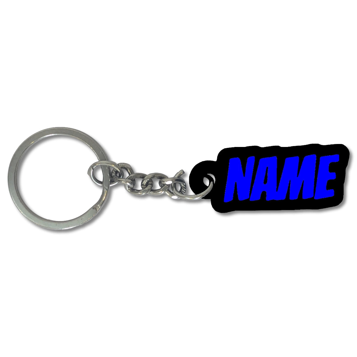 Personalized Action Font Keychain | Custom Keychain | 'Blockbuster' style
