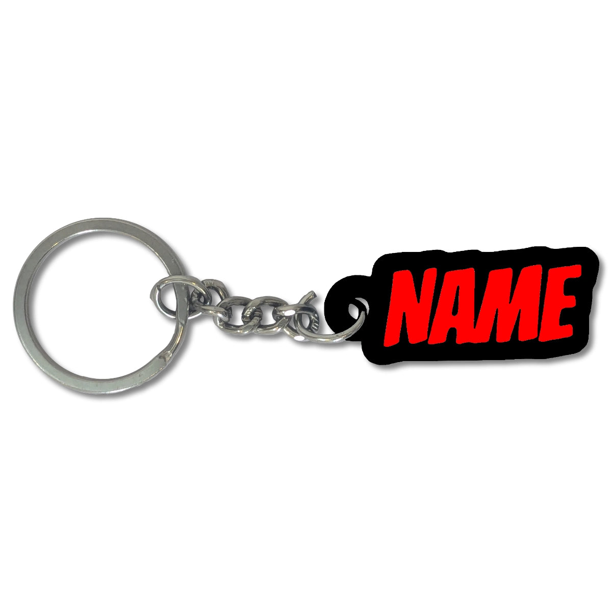 Personalized Action Font Keychain | Custom Keychain | 'Blockbuster' style