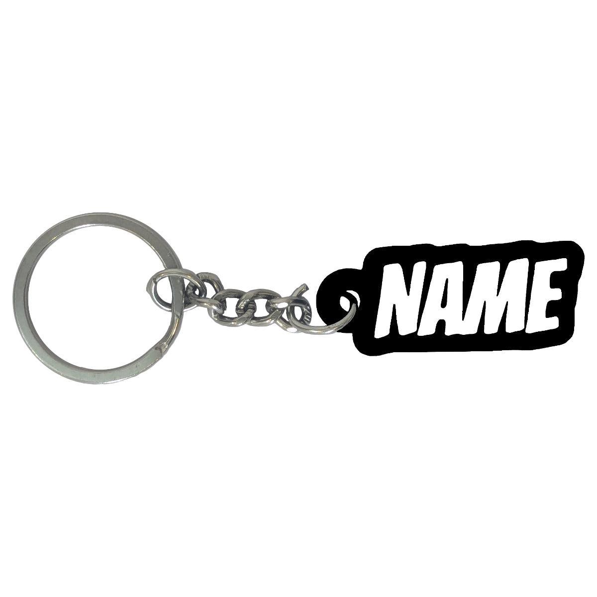 Personalized Action Font Keychain | Custom Keychain | 'Blockbuster' style