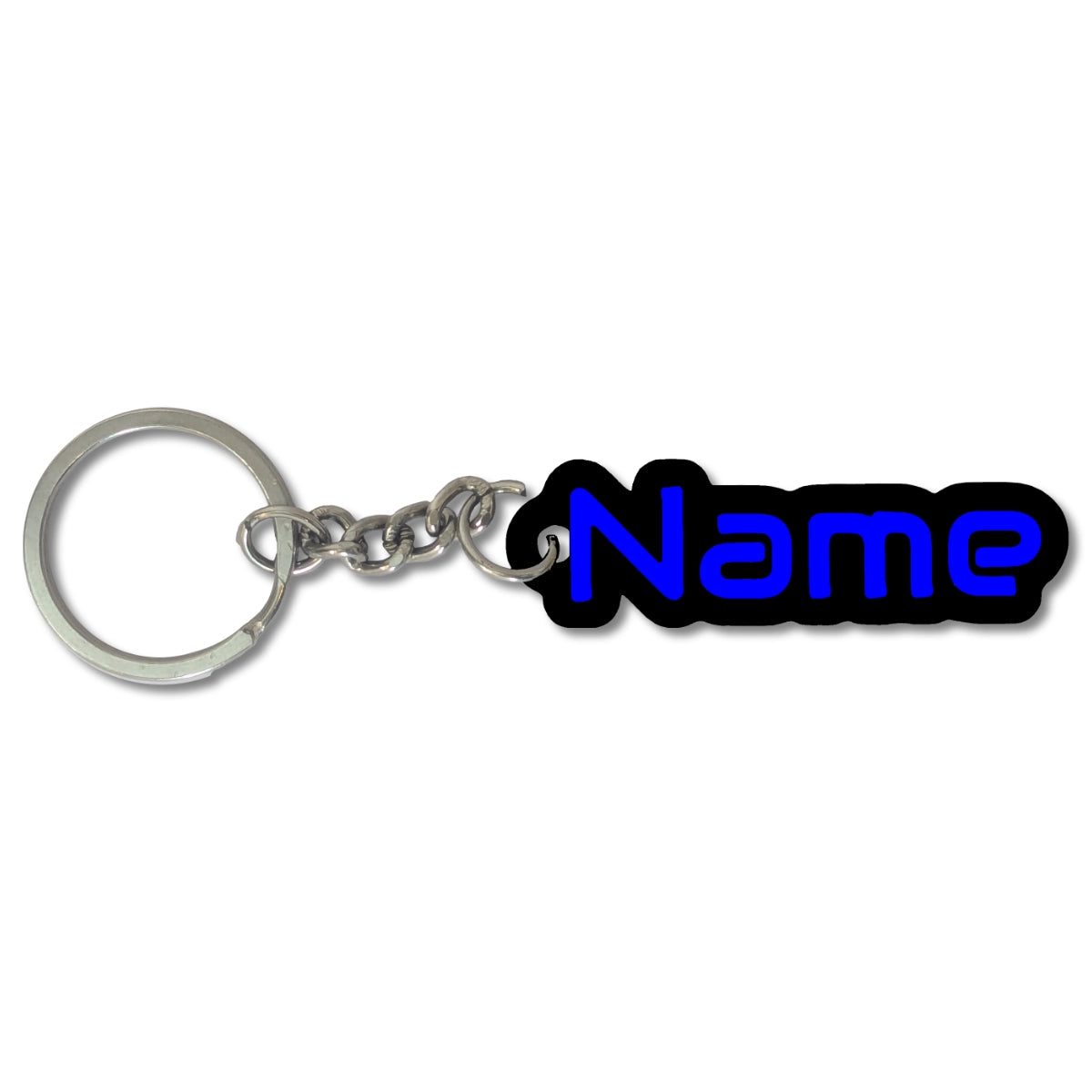 Custom Sci-Fi Name Keychain | Personalized Cyberpunk Bag Tag