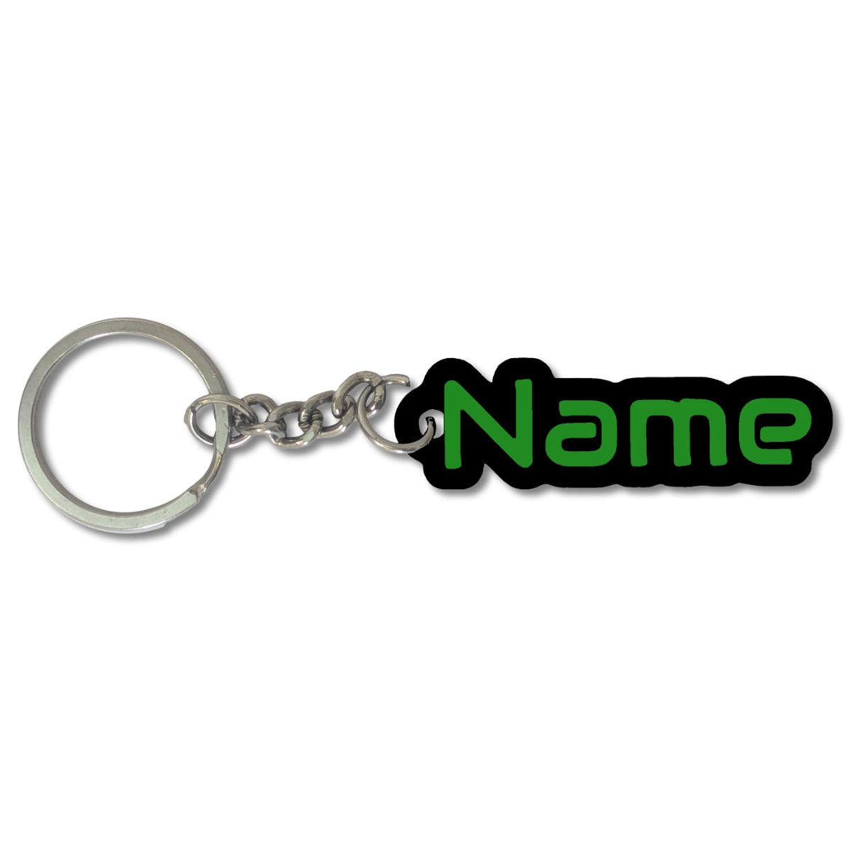 Custom Sci-Fi Name Keychain | Personalized Cyberpunk Bag Tag