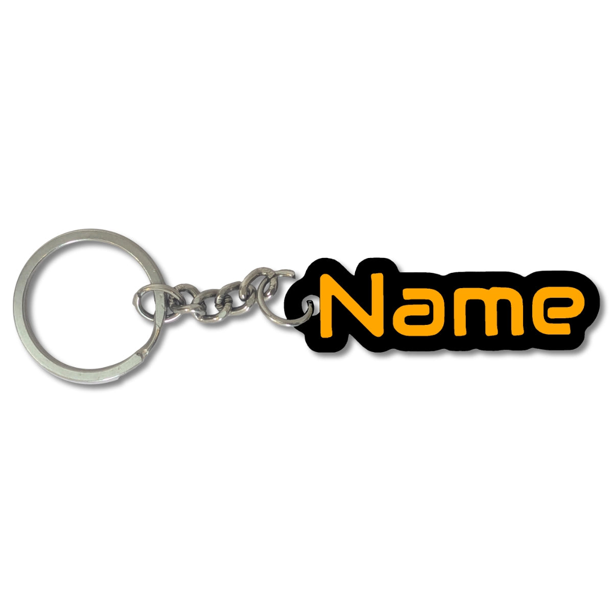 Custom Sci-Fi Name Keychain | Personalized Cyberpunk Bag Tag