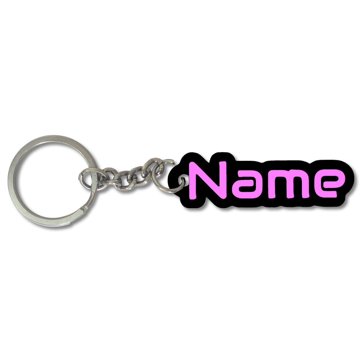 Custom Sci-Fi Name Keychain | Personalized Cyberpunk Bag Tag