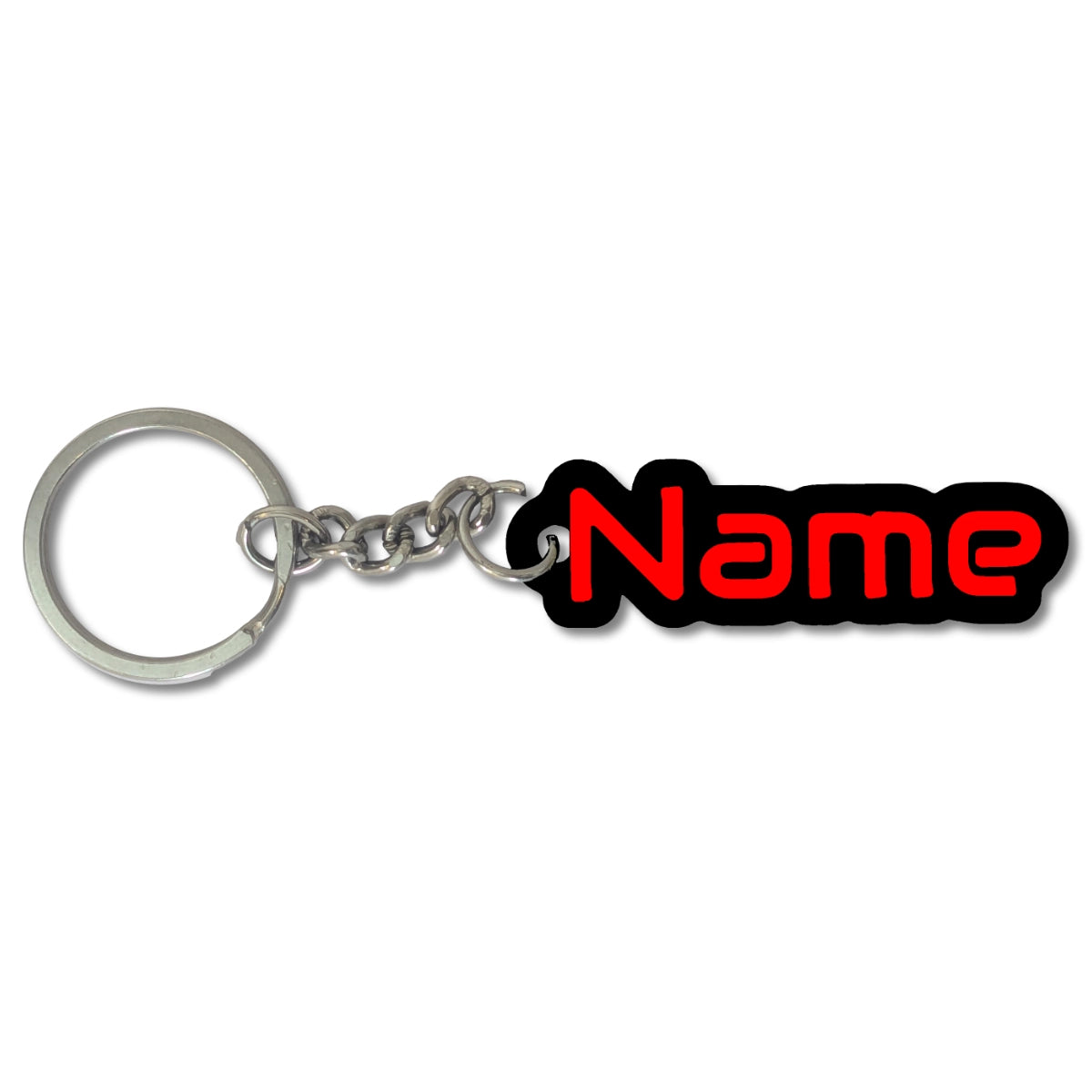 Custom Sci-Fi Name Keychain | Personalized Cyberpunk Bag Tag