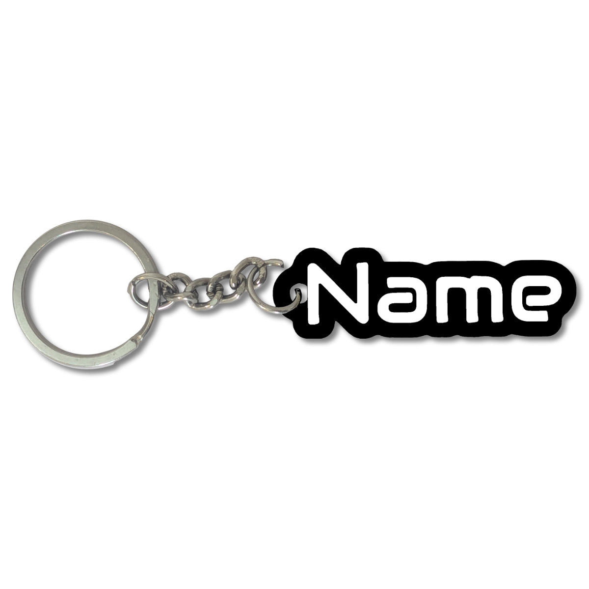 Custom Sci-Fi Name Keychain | Personalized Cyberpunk Bag Tag