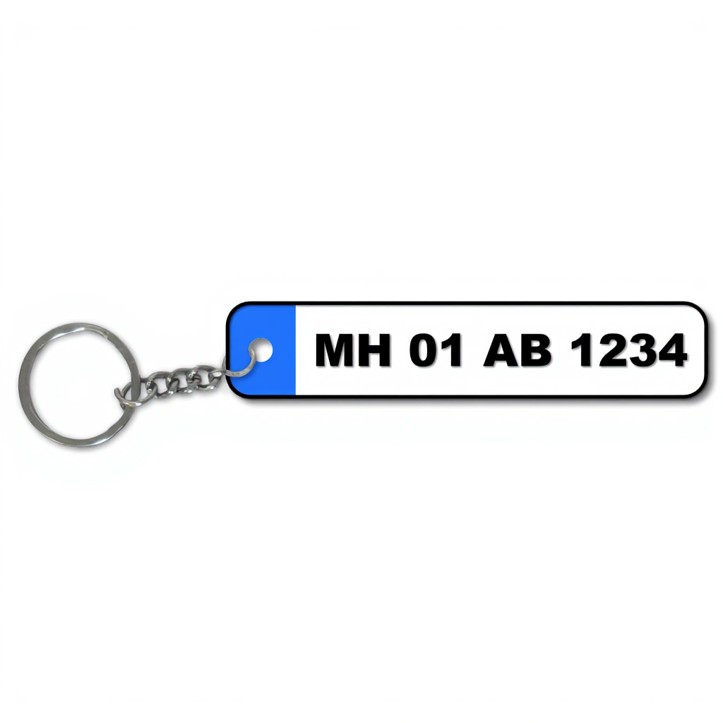 Vehicle Number Plate Keychains