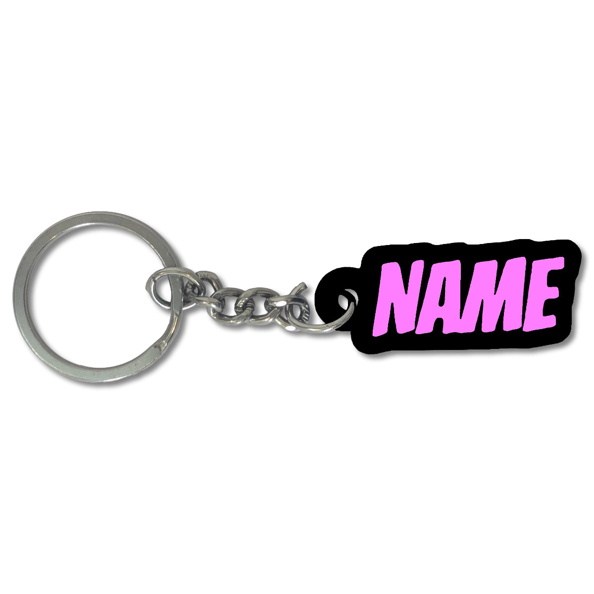 Personalized Action Font Keychain | Custom Keychain | 'Blockbuster' style