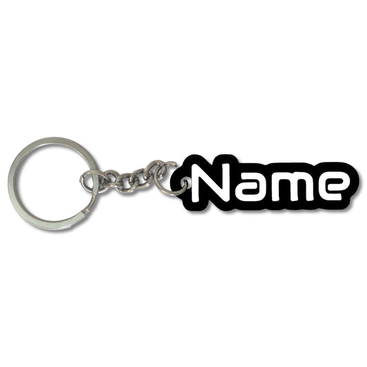 Custom Sci-Fi Name Keychain | Personalized Cyberpunk Bag Tag